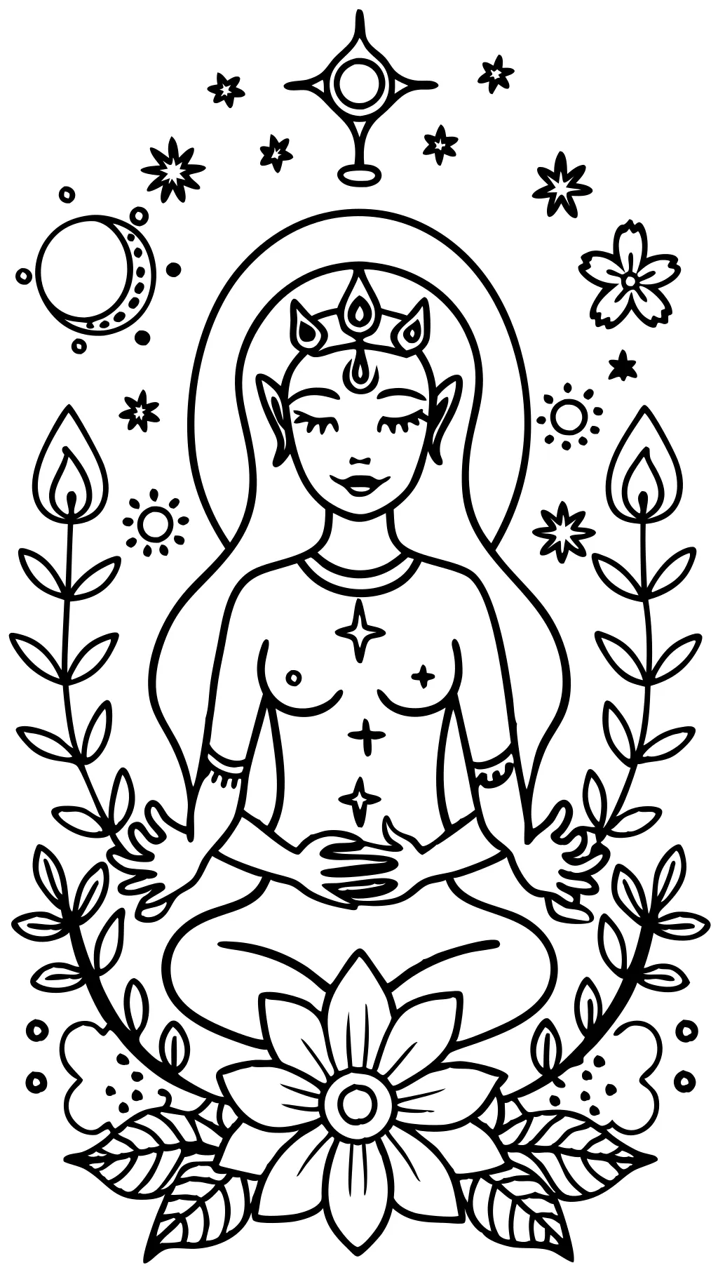 god coloring page